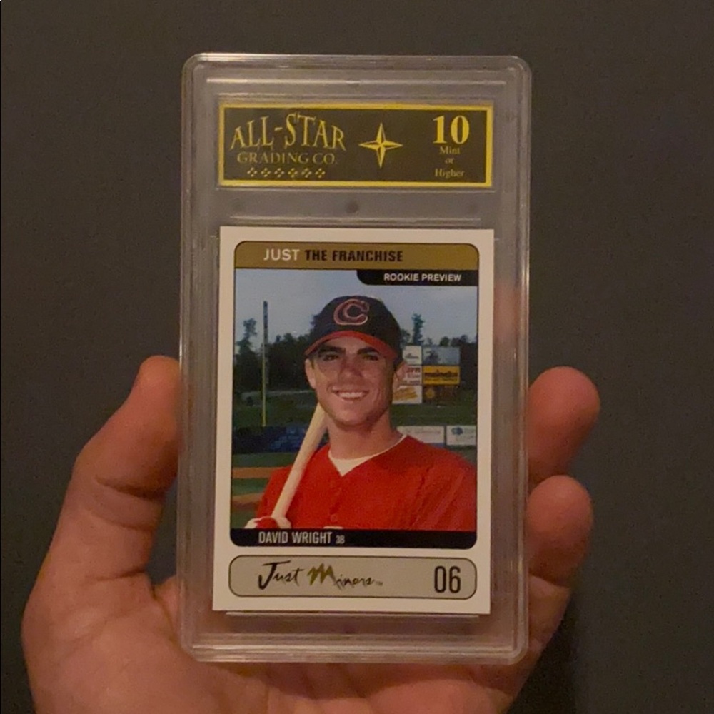 David Wright rookie preview graded 10